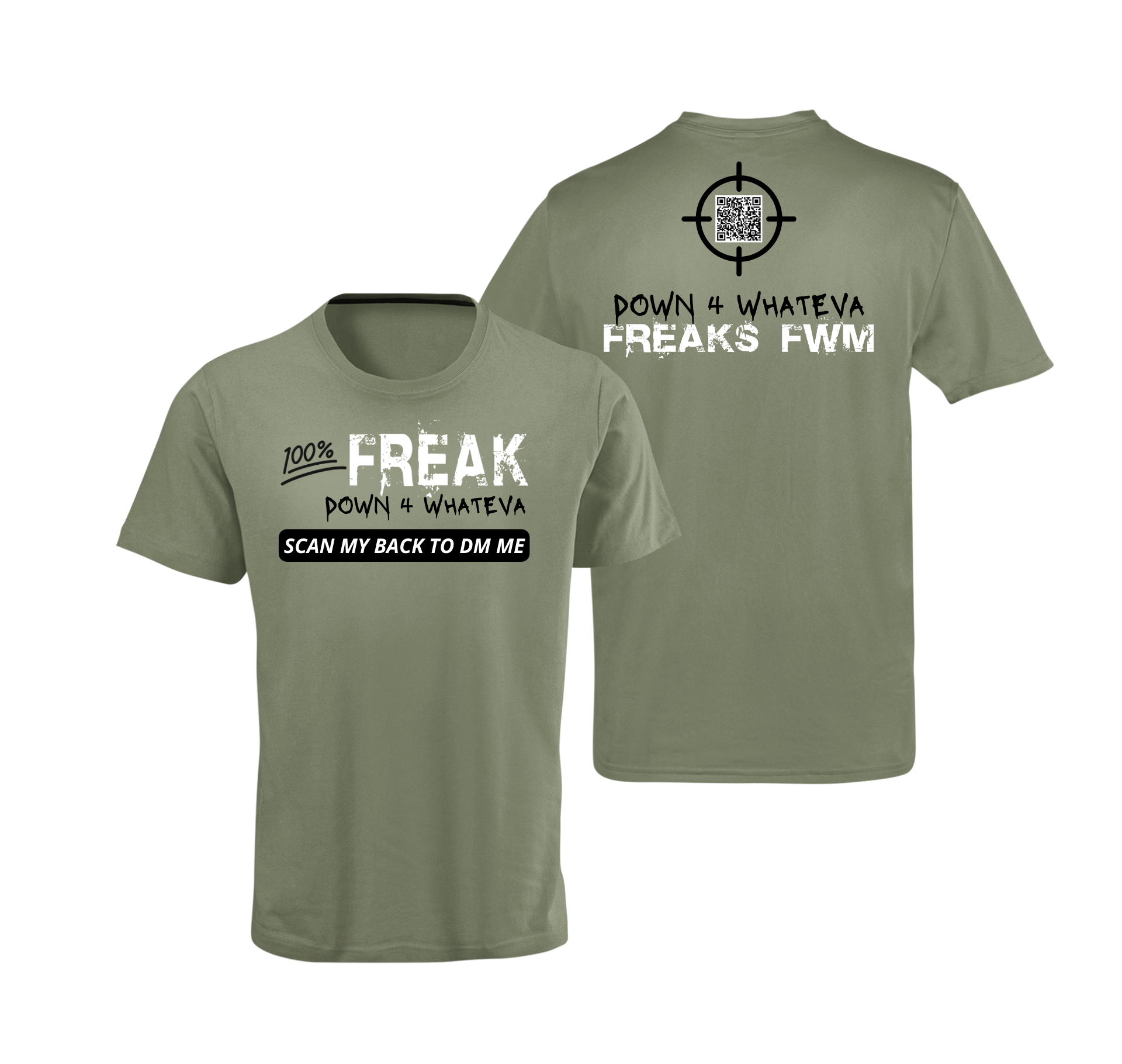 100% Freak QR Code T-Shirt