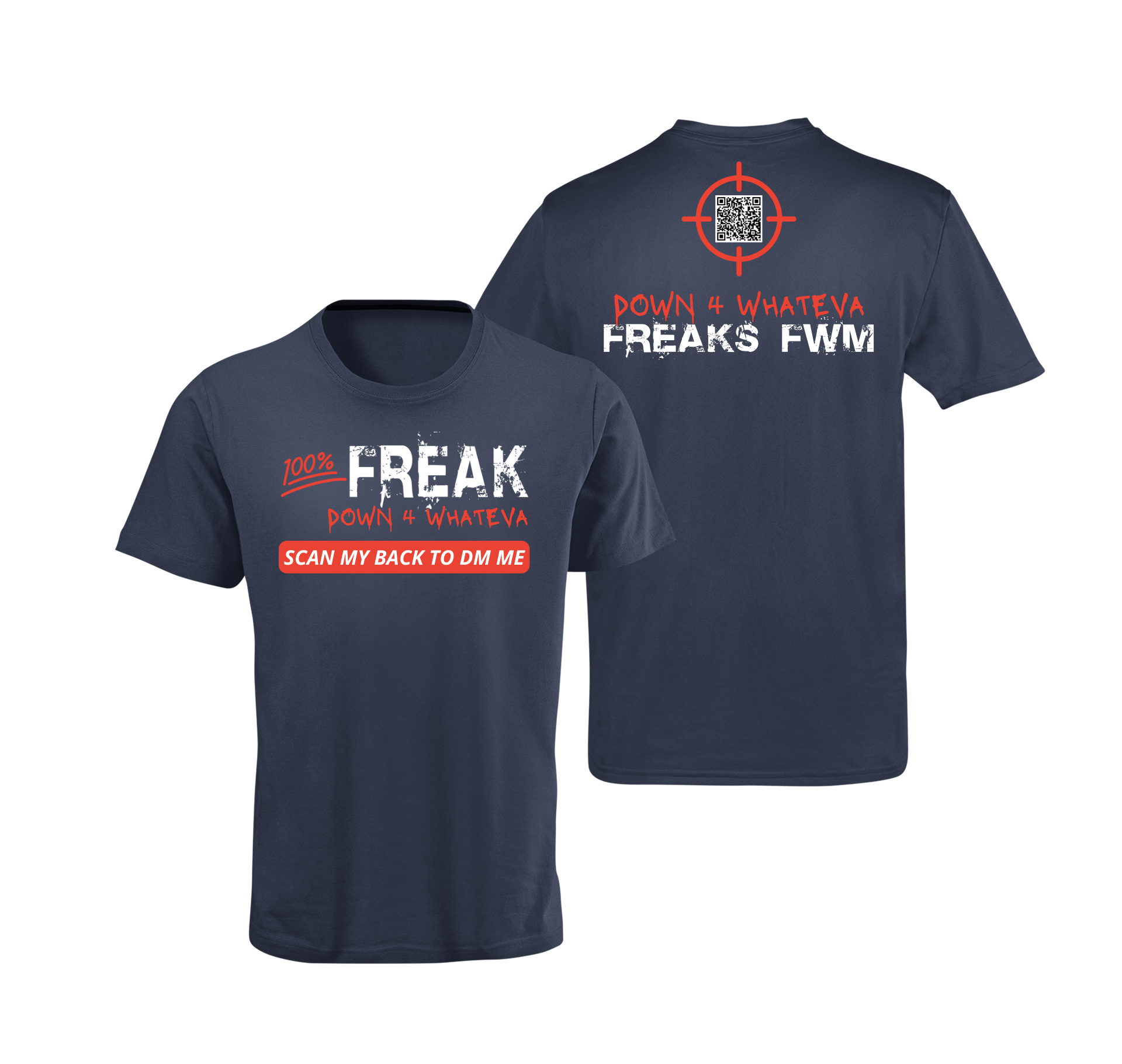 100% Freak QR Code T-Shirt