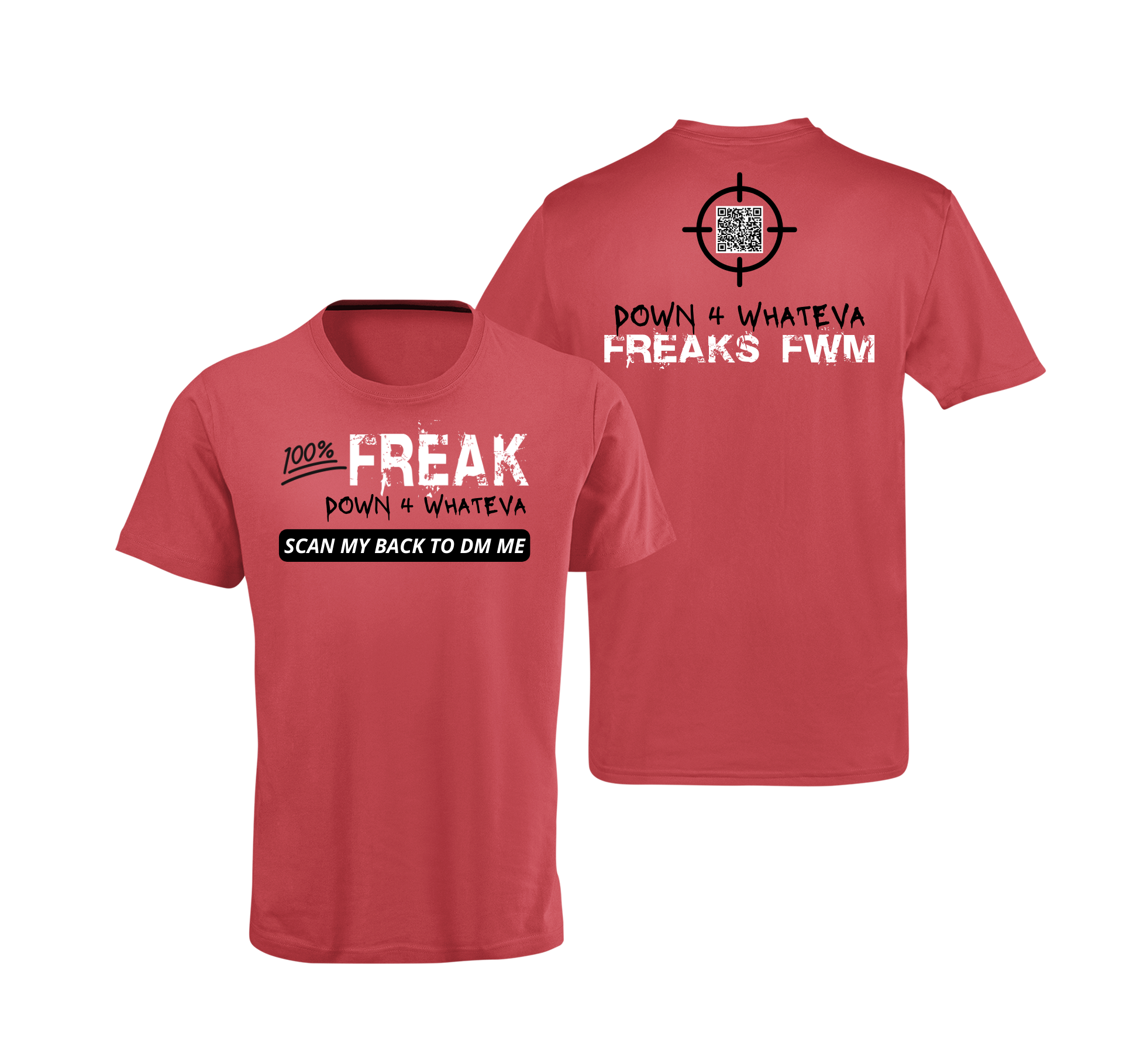 100% Freak QR Code T-Shirt